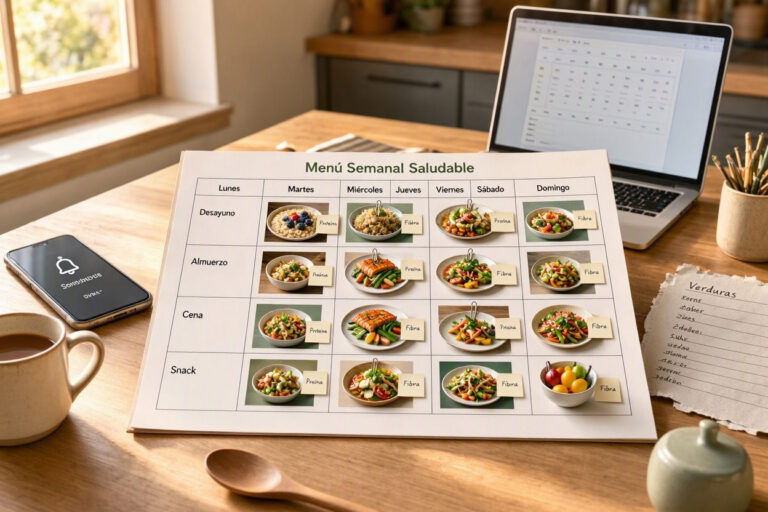 Cómo planificar un menú semanal saludable: guía paso a paso